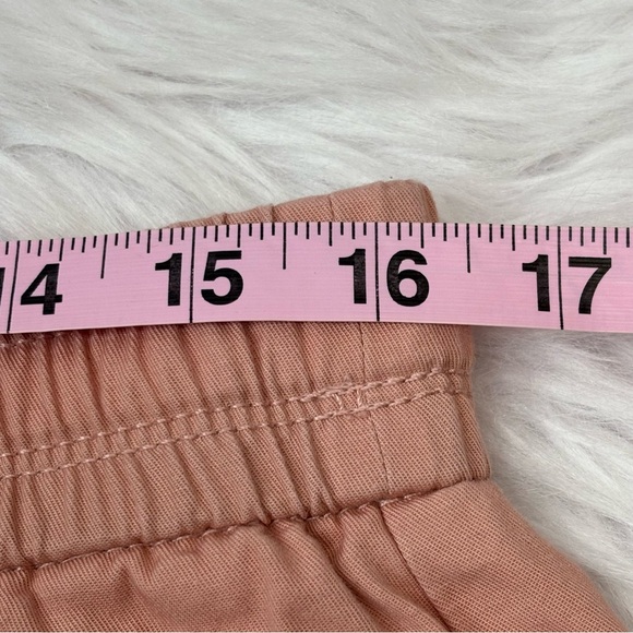 LOFT Size Medium Peach Color Shorts Casual‎ Drawstring Waist Mid Rise Pockets - Picture 9 of 13